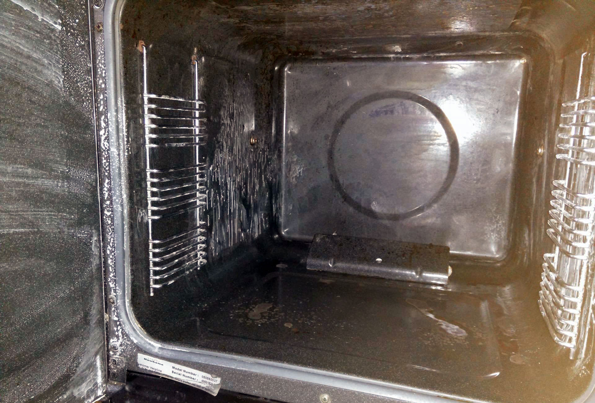 before hayle oven cleaning